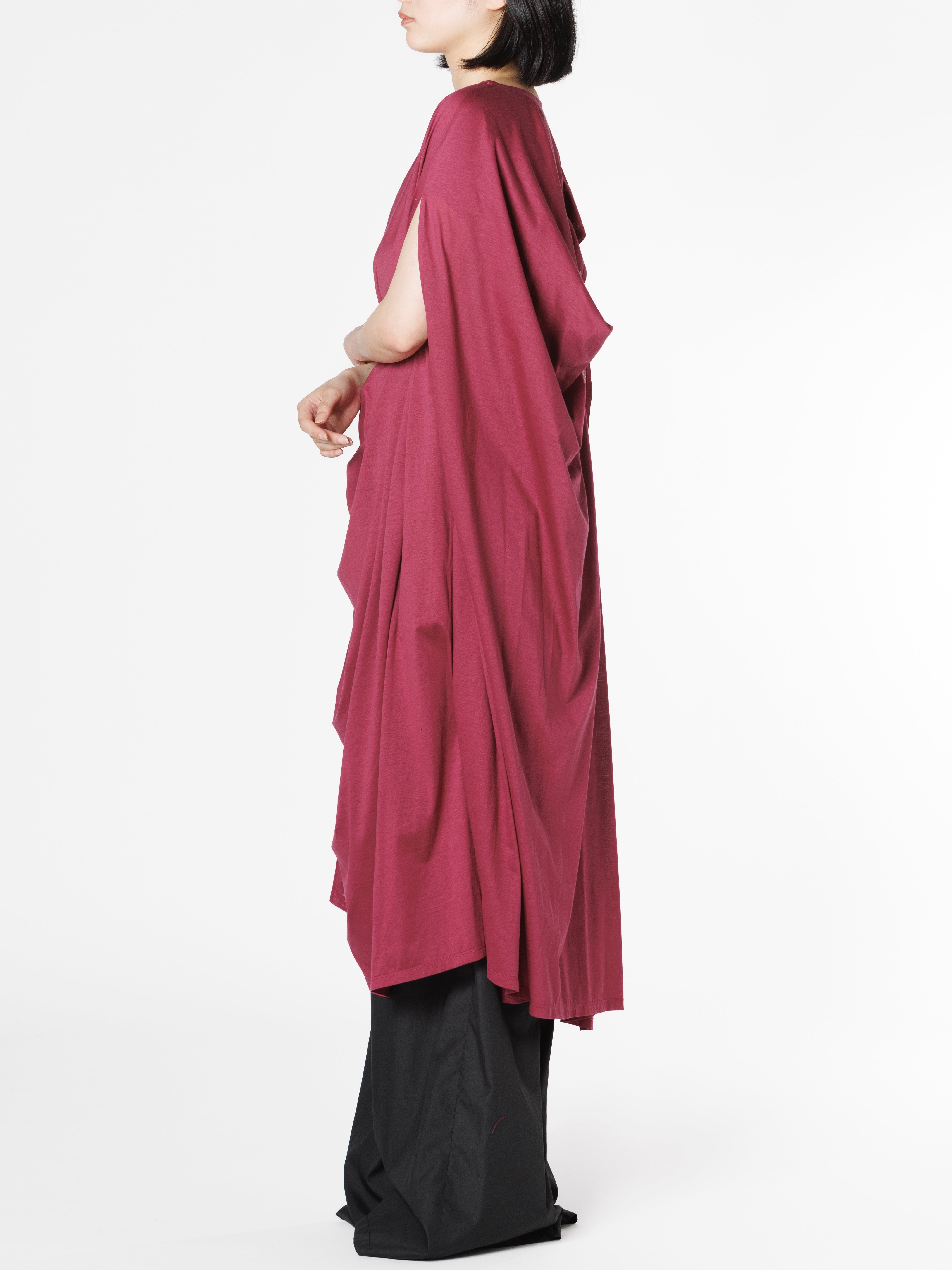 46G cotton jersey drape dress