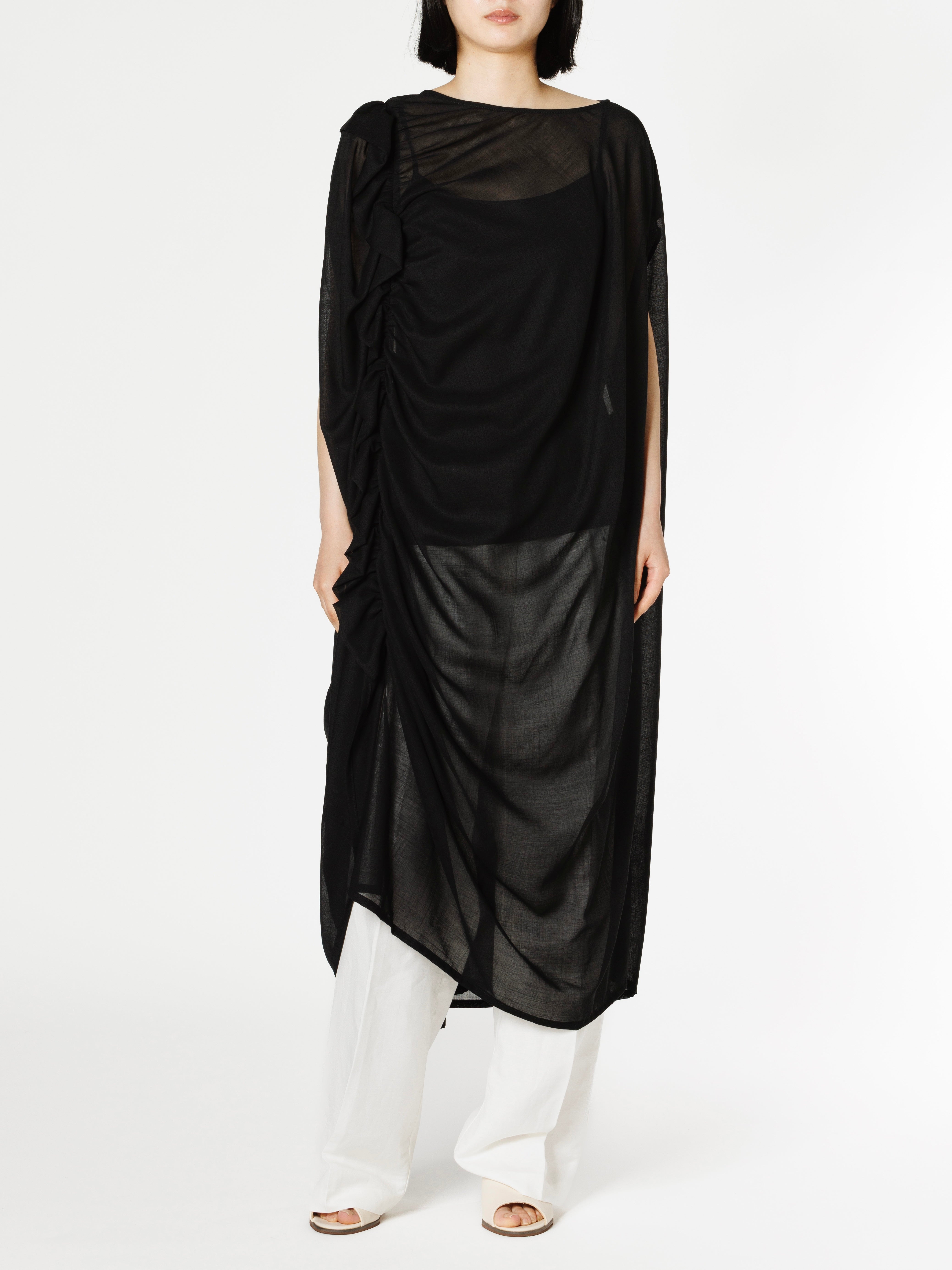 200/2 wool drape dress